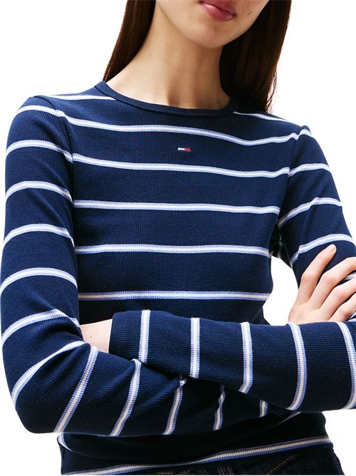 T-shirt manica lunga in cotone elasticizzata Tommy Jeans | DW0DW173870A6